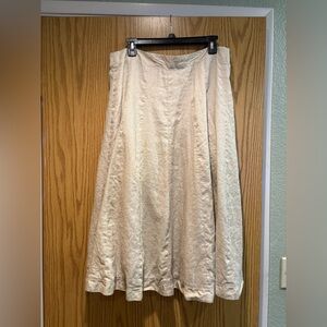 Grace Elements 100% Linen A-Line Skirt size 12